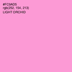 #FC9AD5 - Light Orchid Color Image